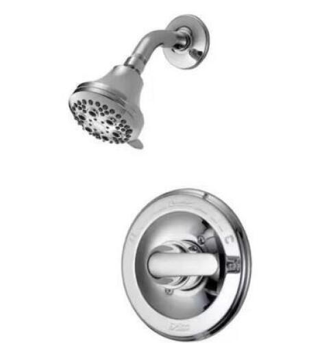 CLASSIC SINGLE-HANDLE 5-SPRAY SHOWER FAUCET IN CHROME