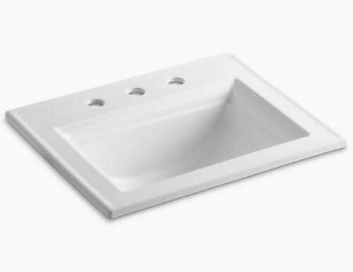 22-3/4" RECTANGULAR DROP-IN BATHROOM SINK