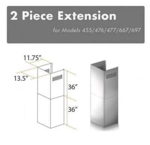 2-PIECE CHIMNEY EXTENSION