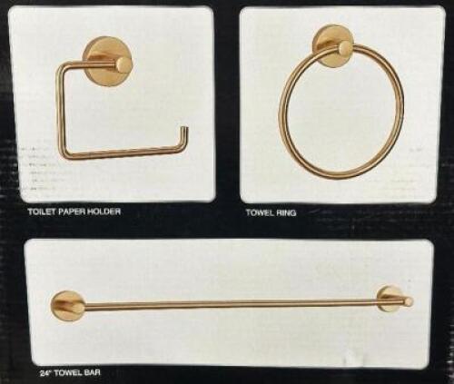 (3) - BATHROOM HARDWARE KITS