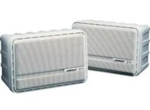 151 ENVIRONMENTAL SPEAKER PAIR WITH BRACKETS WHITE