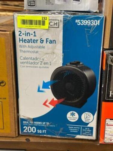 2 IN 1 HEATER FAN