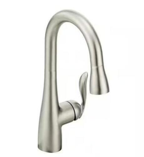 ARBOR SINGLE-HANDLE PULL-DOWN SPRAYER BAR FAUCET WITH REFLEX AND POWER CLEAN IN SPOT RESIST STAINLESS