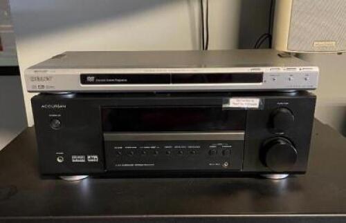 ACCURIAN RECEIVER WITH SONY DVD PLAYER