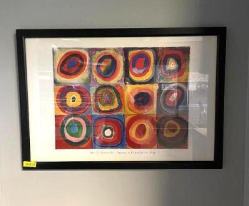 38" X 27" FRAMED WALL PICTURE