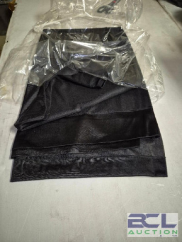 8FT. BLACK POLY SILK 1-PLY 2-POCKETS #64