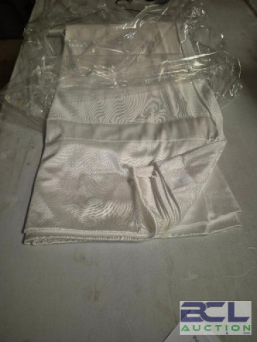 8FT. WHITE POLY SILK 1-PLY 2-POCKETS #67
