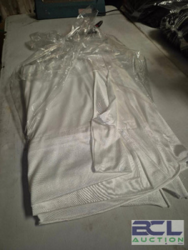 8FT. WHITE POLY SILK 2-PLY 1-POCKET #68