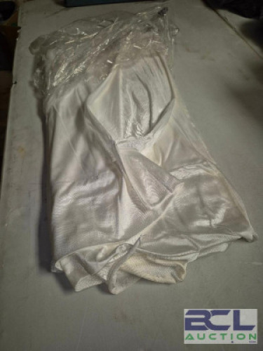 10FT. WHITE POLY SILK 2-PLY 1-POCKET #71