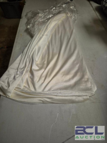 12FT. WHITE POLY SILK 2-PLY 1-POCKET #74