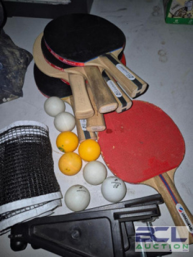 Extra Ping Pong paddles, net and balls #213