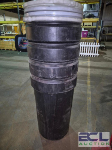 (4) - 55 GAL. CONTAINERS WITH LIDS
