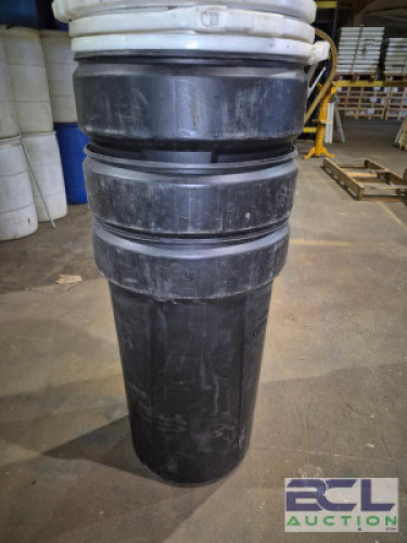 (3) - 55 GAL. CONTAINERS WITH LIDS