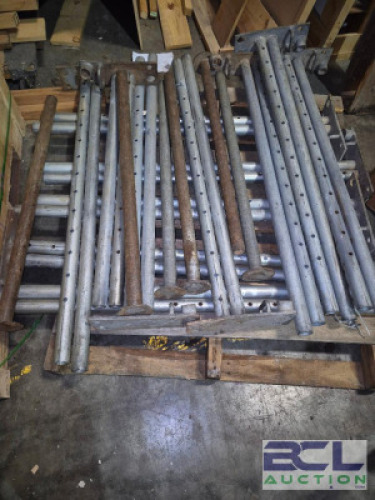 PALLET OF TENT LEGS