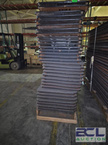 32 CT. PALLET OF 8 FT. WOOD TABLES