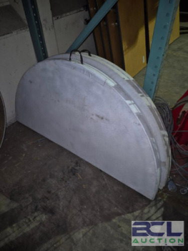 (2) - 72" ROUND PLASTIC TABLES