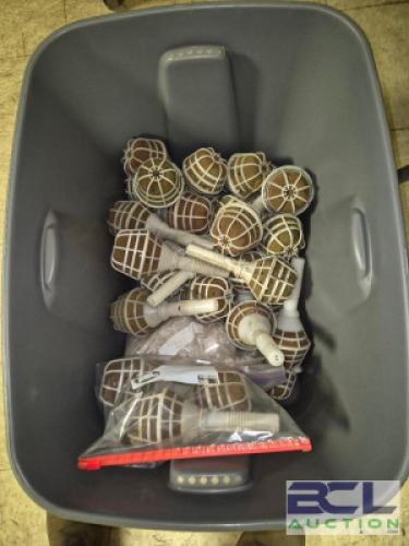 1 - Tote of Feather holders for Eiffel Tower Vases. #330