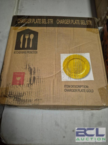 (24) - GOLD CHARGERS NEW IN BOX
