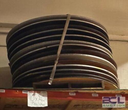 15 CT. PALLET OF 8 FT. WOOD ROUND TABLES WITH FOLDING LEGS