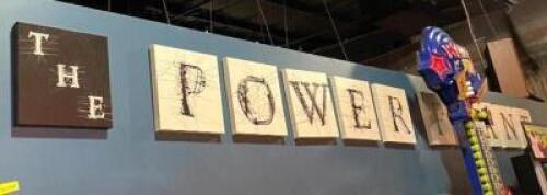 "THE POWER PLANT" LETTERS DECORATION - SEE ALL PHOTOS