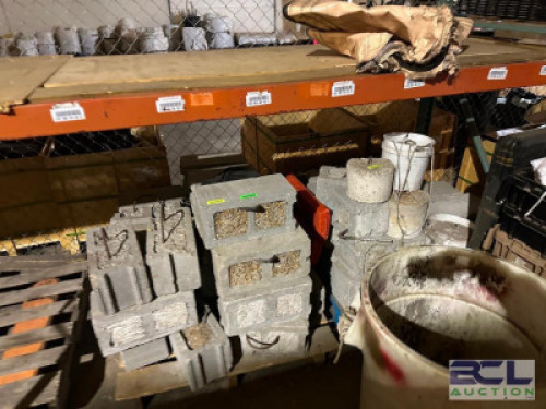 TWO PALLETS OF ASSORTED CEMENT BLOCKS