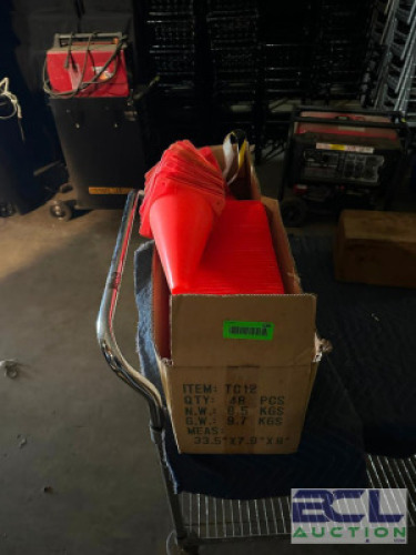 BOX OF SAFETY CONES