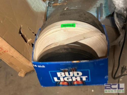 BOX OF STRAPPING MATERIAL