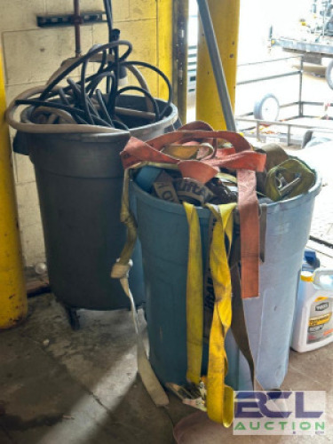 ROLLING WASTE BINS WITH CONTENTS