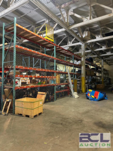 (10) - SECTIONS OF TEARDROP PALLET RACKING