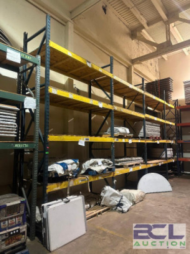 (4) - SECTIONS OF T BOLT PALLET RACKING