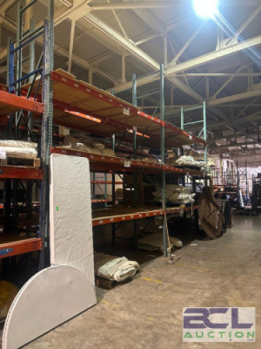 (2) - SECTIONS OF TEARDROP PALLET RACKING