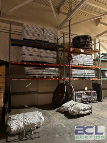 (2) - SECTIONS OF TEARDROP PALLET RACKING
