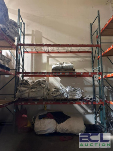 SINGLE SECTION OF TEARDROP PALLET RACKING