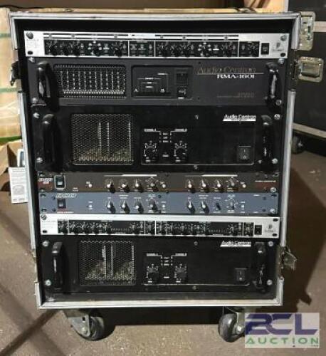 AUDIO RACK IN ROAD CASE