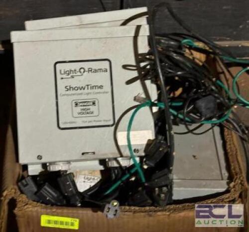 (3) COMPUTERIZED LIGHT CONTROLLERS WITH ACCESSORIES