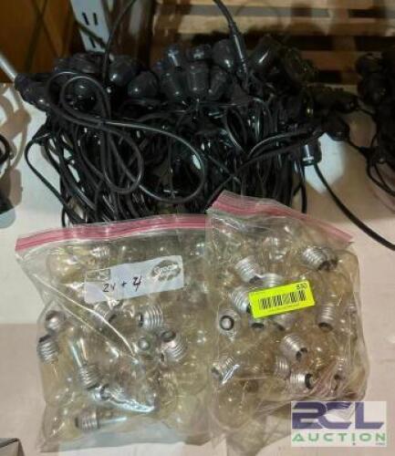 (2) EXTENDED BISTRO STRING LIGHTS SETS