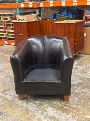 (2) - ARM CHAIRS WITHOUT CUSHIONS