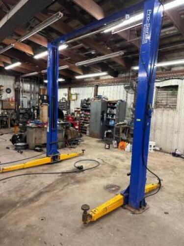 PRO SERIES 9,000 LB. TWO POST AUTO LIFT.