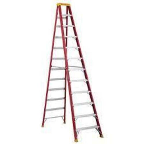 12 ft. Fiberglass Step Ladder with 300 lbs. Load Capacity Type IA Duty Rating