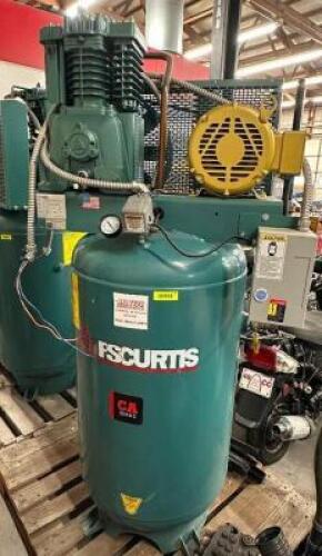 CURTIS 80 GALLON TWO STAGE AIR COMPRESSOR. LIKE NEW.