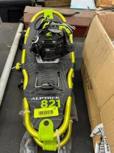 (1) PAIR OF ALPTRAK 821 SNOW SHOES.