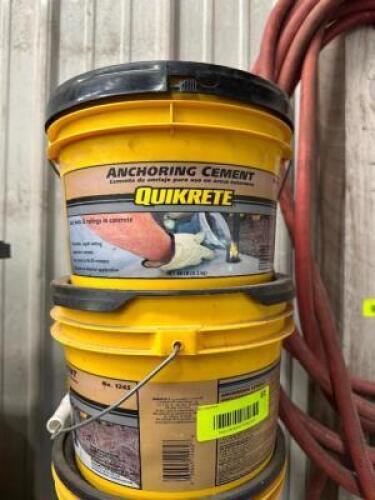 (3) 10 LB. CONTAINERS OF QUIKRETE CEMENT