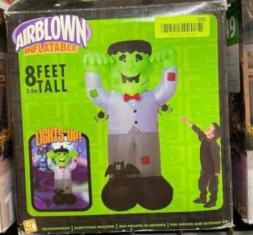 8' TALL INFLATABLE HALLOWEEN MONSTER