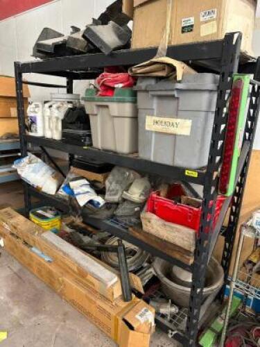 CONTENTS OF SHELF - HARDWARE AND MISC