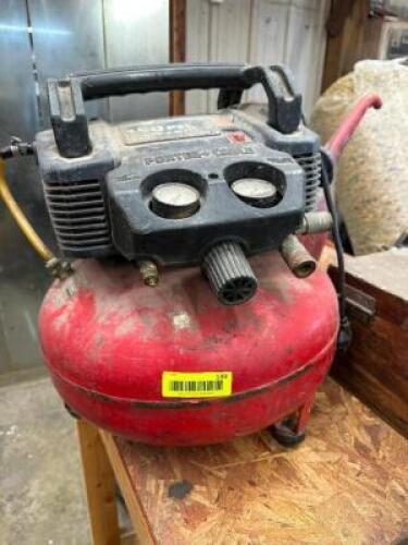 PORTER CABLE SMALL PORTABLE AIR COMPRESSORS.