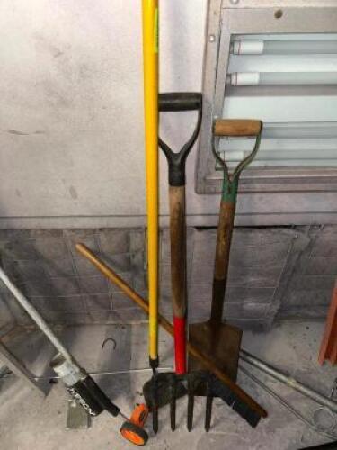 (4) ASSORTED LONG HANDLE TOOLS