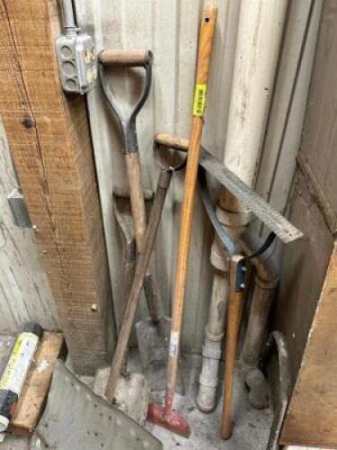 (5) ASSORTED LONG HANDLE GARDEN TOOLS