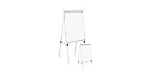 DESCRIPTION: (1) ADJUSTABLE BOARD EASEL BRAND/MODEL: UNIVERSAL #UNV43033 SIZE: ADJUSTABLE HEIGHT RETAIL$: $111.34 EA QTY: 1