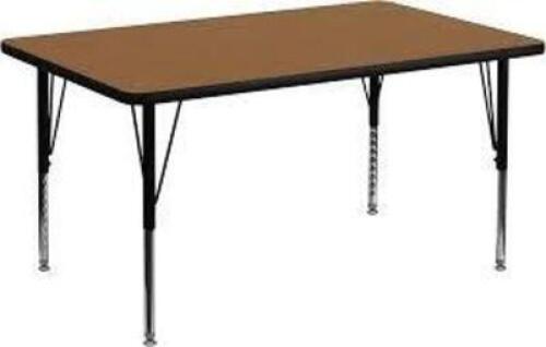 DESCRIPTION: (1) ACTIVITY TABLEINFORMATION: WOODEN TOPSIZE: 30" X 60" X 29 1/2"RETAIL$: $308.92 EAQTY: 1