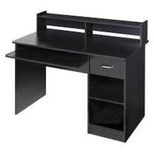 DESCRIPTION: (1) ESSENTIAL COMPUTER DESK BRAND/MODEL: ONESPACE #50-LD0105 INFORMATION: BLACK RETAIL$: $157.95 EA QTY: 1